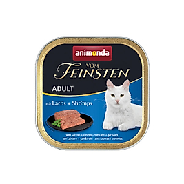 Animonda Vom Feinsten Somonlu ve Karidesli Yetişkin Kedi Konservesi 100gr