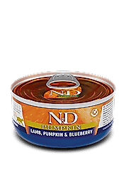 N&D Kuzu Etli, Balkabağı ve Yaban Mersinli Kedi Yaş Mama 70 Gr