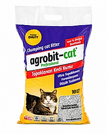 Agrobit Cat Aktif Karbonlu Kedi Kumu Doğal Bentonit İnce Taneli 10 LT