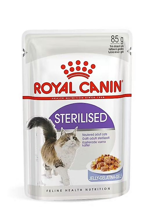 Royal Canin Sterilised Jöle İçinde Kısırlaştırılmış Yetişkin Kedi Yaş Mama 85 Gr