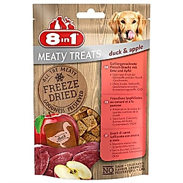 8in1 Freeze Doğal Ördekli ve Elmalı Köpek Ödülü 50gr