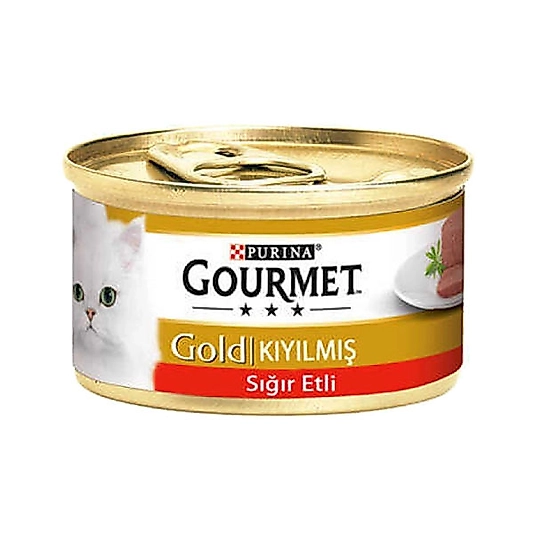 Gourmet Gold Sığır Etli Kıyılmış Kedi Yaş Mama 85 Gr