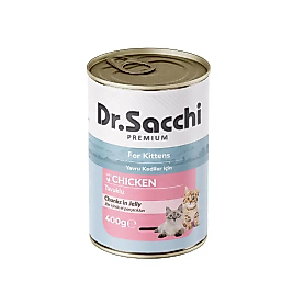 Dr. Sacchi Tavuklu Yavru Kedi Konservesi 400 gr