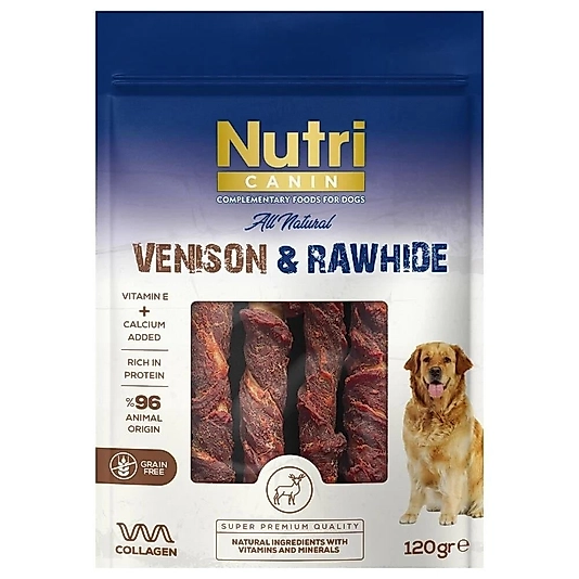 Nutri Canin Vension Rawhide Geyikli Köpek Ödül Maması 120 Gr
