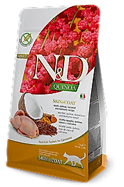 N&D Quinoa Bıldırcın Etli Hindistan Cevizli Deri & Tüy Yetişkin Kedi Maması 5 Kg