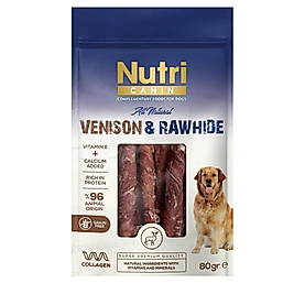 Nutri Canin Geyik Etli Sargılı Kemik Köpek Ödül Maması 80 gr