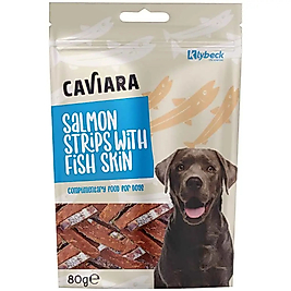 Caviara Balık Derisi ve Somonlu Köpek Ödülü 80 Gr