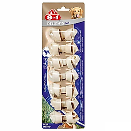 8in1 Delights Bones Ağız Bakımı için Düğümlü Sığır Etli Köpek Kemiği (7'li) [XS] 84gr