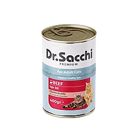 Dr.Sacchi Sığır Etli Yetişkin Kedi Konservesi 400gr