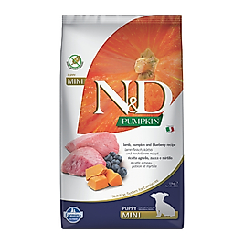 N&D Pumpkin Kuzu Etli Yaban Mersinli Yavru Küçük Irk Köpek Maması 2,5 Kg