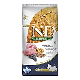 N&D Ancestral Grain Kuzulu ve Yaban Mersinli Yetişkin Küçük Irk Köpek Maması 7 Kg