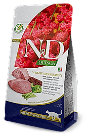 N&D Quinoa Kuzulu Brokolili Kilo Kontrol Yetişkin Kedi Maması 1,5 Kg