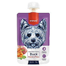Wanpy Ördek Etli ve Havuçlu Ezme Köpek Ödül Maması 90gr