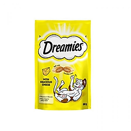 Dreamies İç Dolgulu Peynirli Kedi Ödül Bisküvisi 60gr