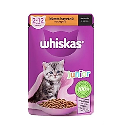 Whiskas Pouch Sos İçinde Kümes Hayvanlı Yavru Kedi Konservesi 85gr