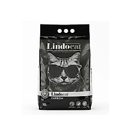 Lindocat Carbon Ekstra Güçlü Topaklanan Beyaz Bentonit Kedi Kumu 10lt