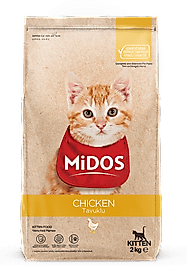 MİDOS Tavuklu Yavru Kedi Maması 2 Kg
