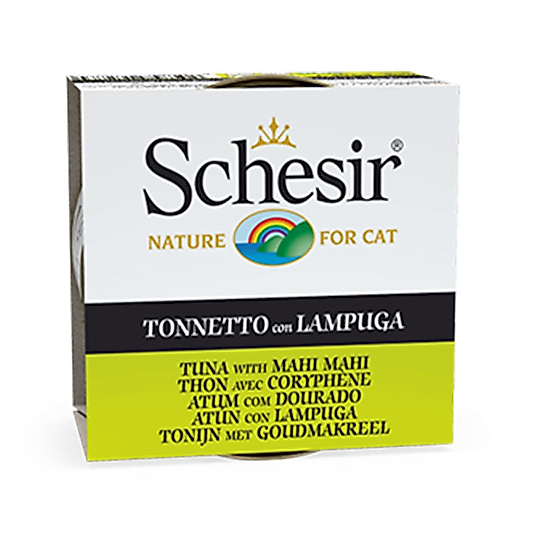 Schesir Jelly Ton Balığı ve Mahi Balığı Jöle İçinde Yetişkin Kedi Konservesi 85g