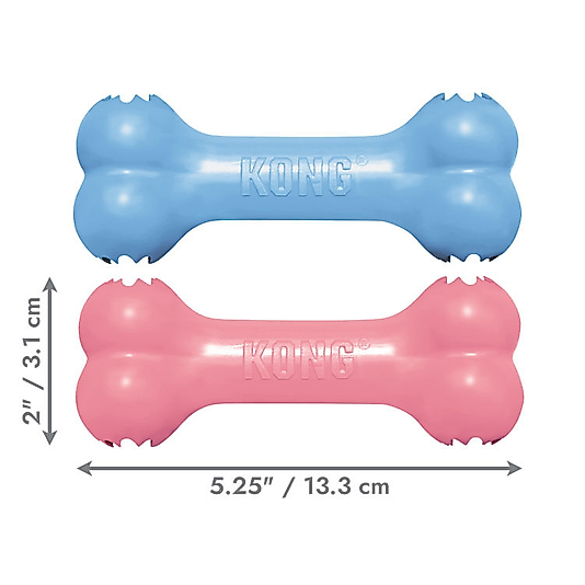 KONG Puppy Goodie Bone Kemik Şeklinde Çok Amaçlı Yavru Köpek Oyuncağı S