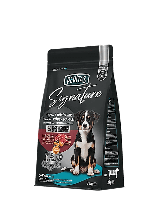 Signature Kuzulu Yavru Köpek Orta ve Büyük Irk Maması 3 Kg