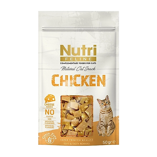 Nutri Feline Tavuklu ve Peynirli Kedi Ödül Maması 50gr