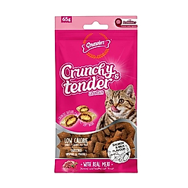 Gnawlers Crunchy Somon ve Sütlü Prebiyotik Destekli Kedi Ödül Maması 65gr