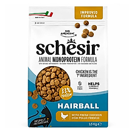 Schesir Hairball Mono Protein Tüy Yumağı Kontrolü Tavuklu Tahılsız Yetişkin Kedi Maması 1,5kg