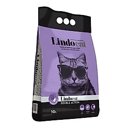 Lindocat Double Action Argan Yağı ve Lavanta Kokulu Topaklanan Kedi Kumu 10L