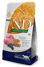 N&D Ancestral Grain Kuzulu Kavuzlu Buğdaylı Yulaflı Yaban Mersinli Yetişkin Kedi Maması 10 Kg