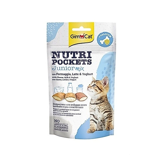GimCat Nutripockets Junior Mix Kedi Ödül Maması 60gr
