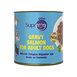 Supreme Mini Irk Yetişkin Somonlu Soslu Köpek Konservesi 200 Gr