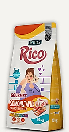 RICO Somonlu ve Tavuklu Gurme Yetişkin Kedi Maması 15 Kg