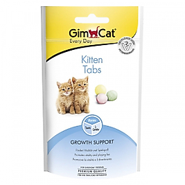 GimCat Kitten Tabs Yavru Kediler için Taurinli Multivitamin Kedi Ödül Maması 40gr
