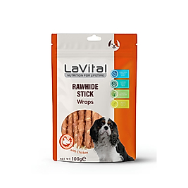LaVital Rawhide Stick Tavuk Etli Köpek Ödül Çubuğu 100gr