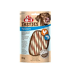 8in1 Tasties Twisters Tavuklu ve Morina Balıklı Köpek Ödül Maması 85gr