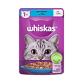 Whiskas Pouch Jöle İçinde Ton Balıklı Yetişkin Kedi Konservesi 85gr