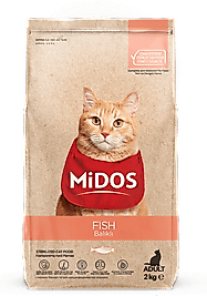 MİDOS Balıklı ve Pirinçli Kısırlaştırılmış Kedi Maması 2 Kg