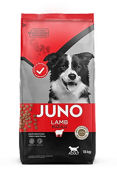 JUNO Kuzu Etli ve Pirinçli Yetişkin Köpek Tüm Irklar İçin 15 Kg