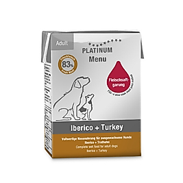 PLATINUM Iberico ve Hindili Köpek Konservesi 185gr