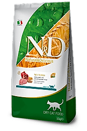 N&D Ancestral Grain Hindili Kavuzlu Buğdaylı Yulaflı Narlı Kısırlaştırılmış Yetişkin Kedi Maması 10 Kg