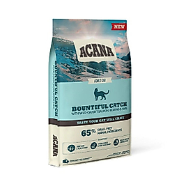 Acana Bountiful Catch Güçlü ve Sağlıklı Kemikler için Balıklı Tahılsız Yetişkin Kedi Maması 4,5kg