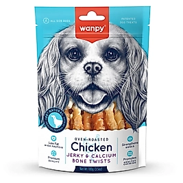 Wanpy Oven Roasted Kalsiyumlu Gerçek Tavuk Sargılı Köpek Ödülü 100gr