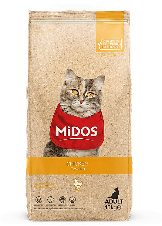 MİDOS Tavuklu Yetişkin Kedi 15 Kg