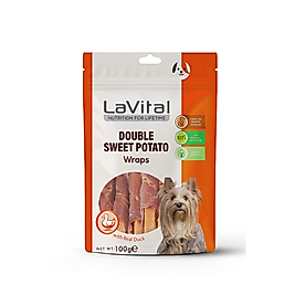 LaVital Double Sweet Potato Ördek Eti Sarılı Köpek Ödül Maması 100gr