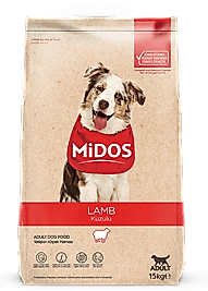 MİDOS Kuzu Etli ve Pirinçli Yetişkin Köpek 15 Kg