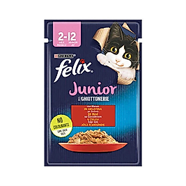 Felix Yavru Sığır Etli Kedi Yaş Mama 85Gr