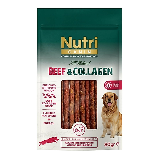 Nutri Canin Sığırlı ve Kolajenli Köpek Ödül Maması 80gr