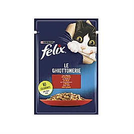 Felix Sığır Etli Kedi Yaş Mama 85Gr
