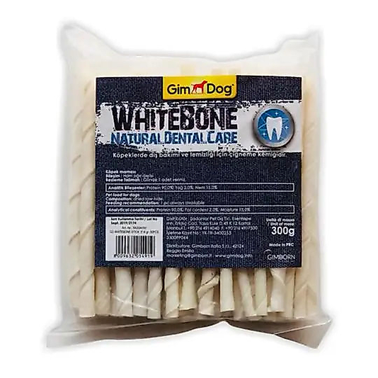 GimDog Mordimi Beyaz Burgu Çubuk 6gr (50'li)
