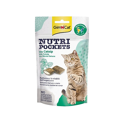 GimCat Nutripockets Kedi Otlu Multivitamin Kedi Ödül Maması 60gr
